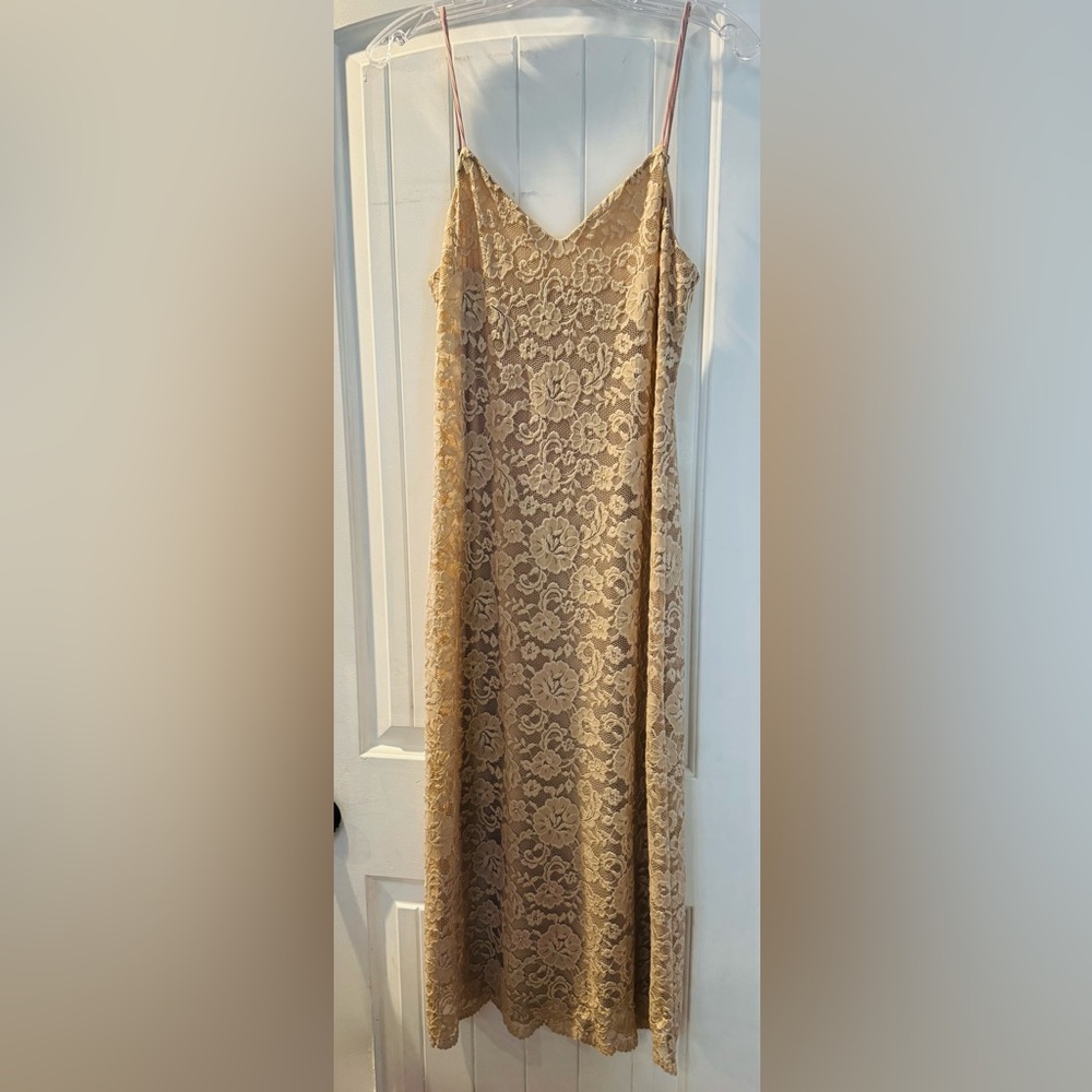Show me your Mumu Elegant forever Lace Slip Dress
